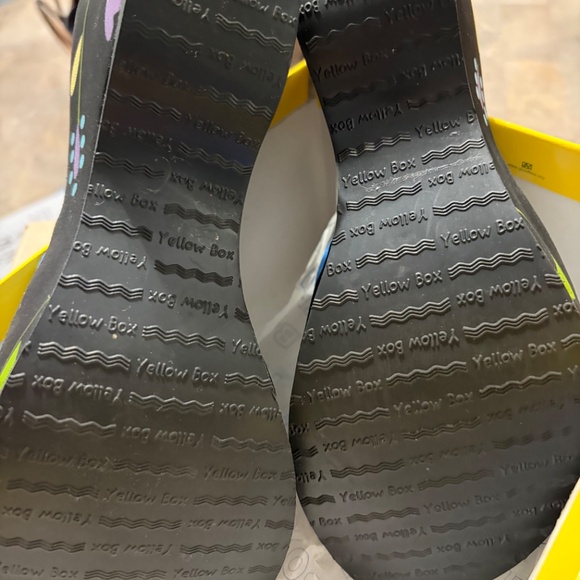 Yellow Box Y2K Blue Chunky Sandals so 8.5 Womens NIB - Picture 6 of 6